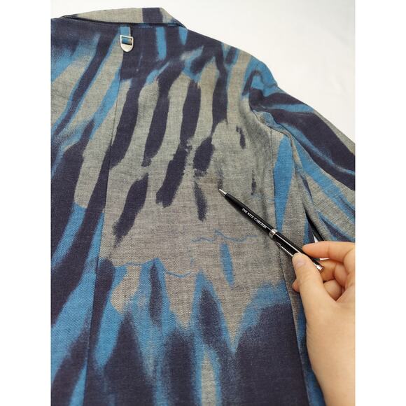 Robert Cavalli Just Cavalli Women's Abstract Pattern Notch Blazer Suit Jacket 40 - Picture 11 of 15